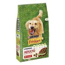 FRISKIES Cane Crocchette Adulto con Manzo, Cereali e Verdure