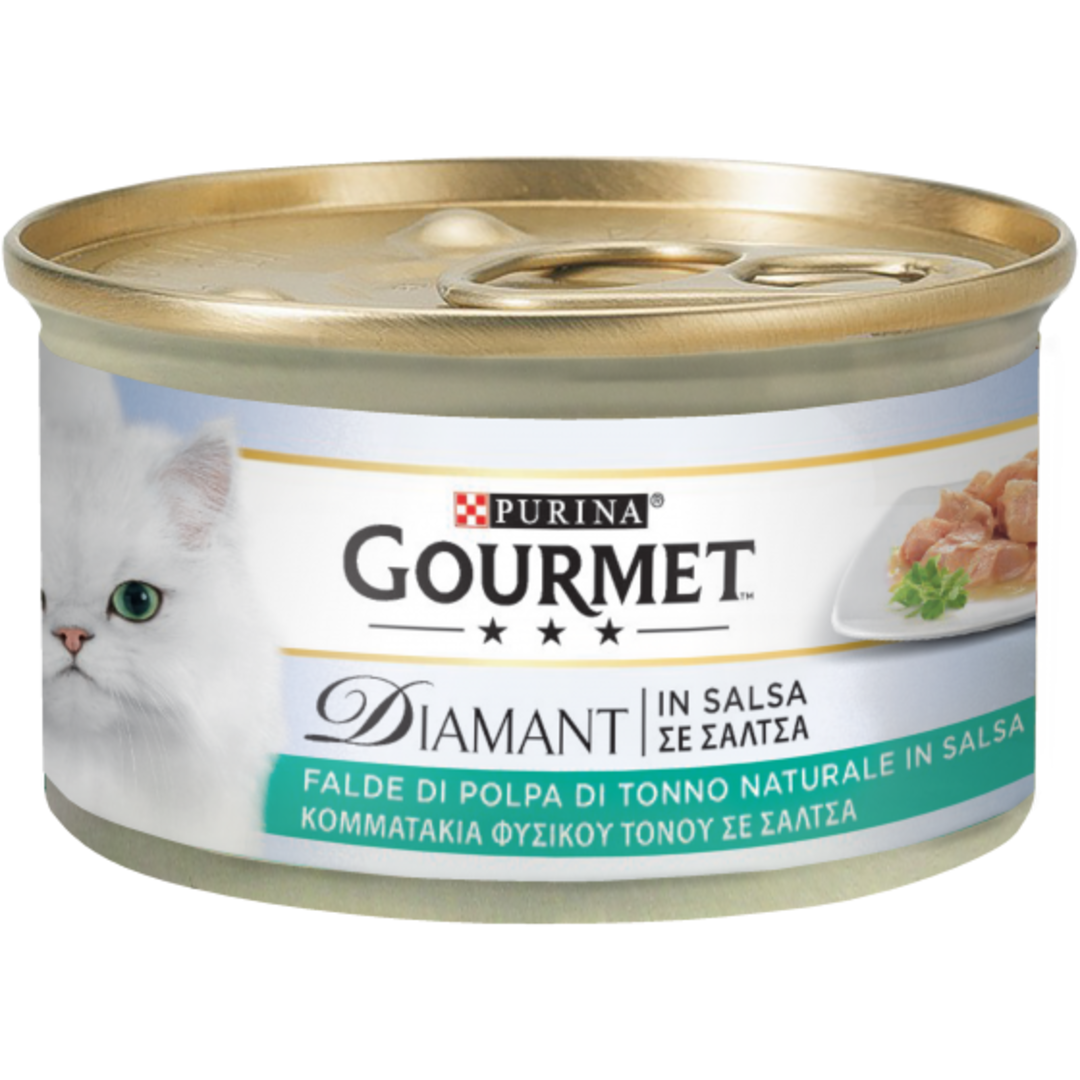 GOURMET Diamant Gatto Falde di Polpa di Tonno Naturale in Salsa