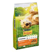 FRISKIES Cane Crocchette Balance con un gustoso mix di Pollo e Manzo e con Verdure