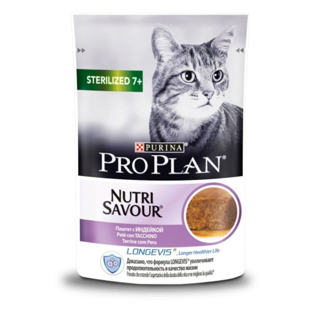 PURINA® PRO PLAN® Sterilised 7+ Terrine con Tacchino