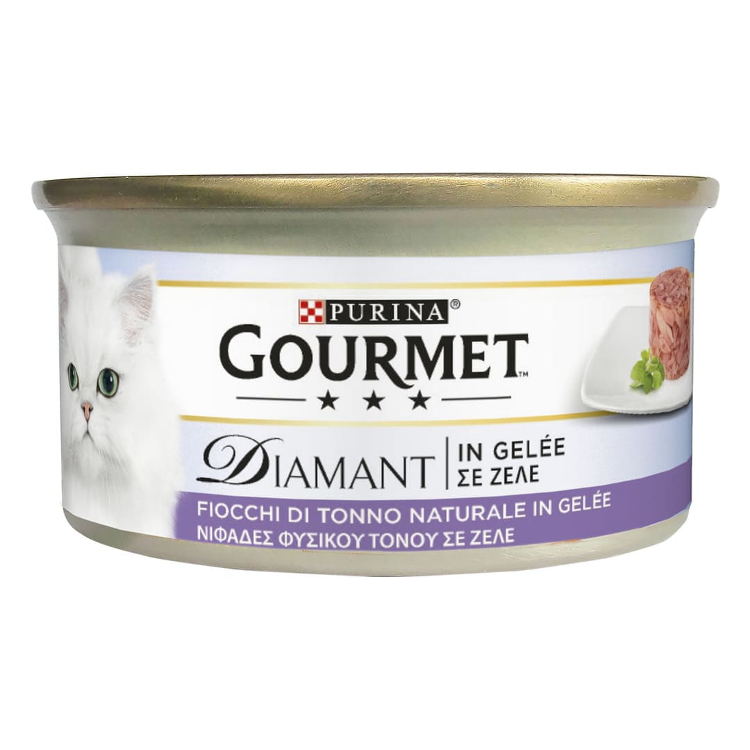 GOURMET Diamant Gatto Fiocchi di Tonno Naturale in Gelée