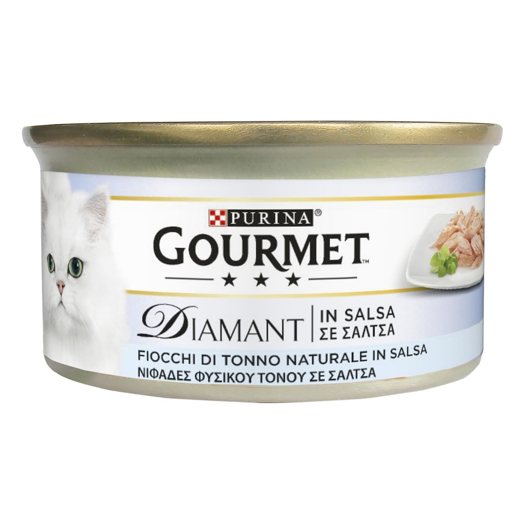 GOURMET Diamant Gatto Fiocchi di Tonno Naturale in Salsa