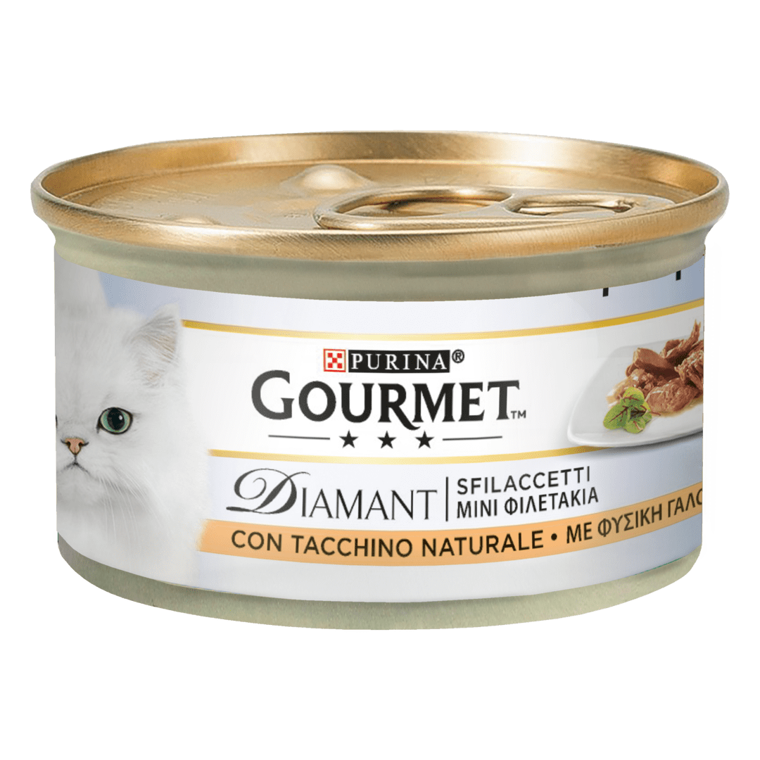 GOURMET Diamant Gatto Sfilaccetti con Tacchino Naturale