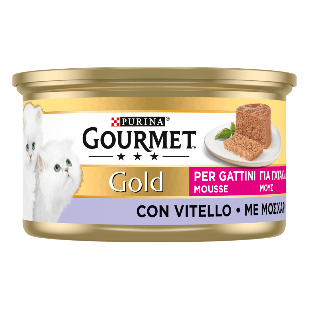 GOURMET Gold Gatto Mousse per Gattini con Vitello