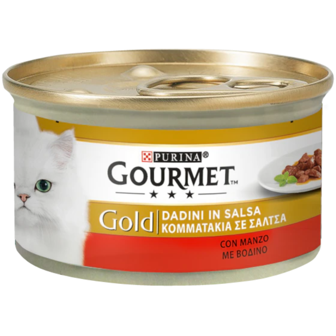 GOURMET Gold Gatto Dadini in Salsa con Manzo