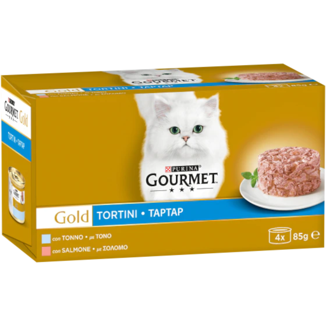 GOURMET Gold Tortini Gatto con Salmone, con Tonno