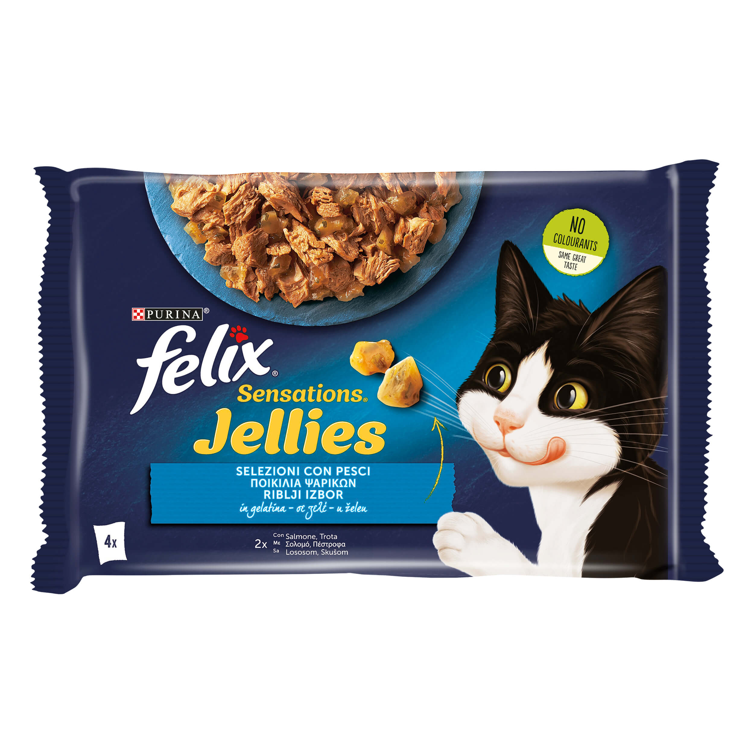 FELIX Sensations Jellies Selezioni con pesci - (Salmone/Trota)