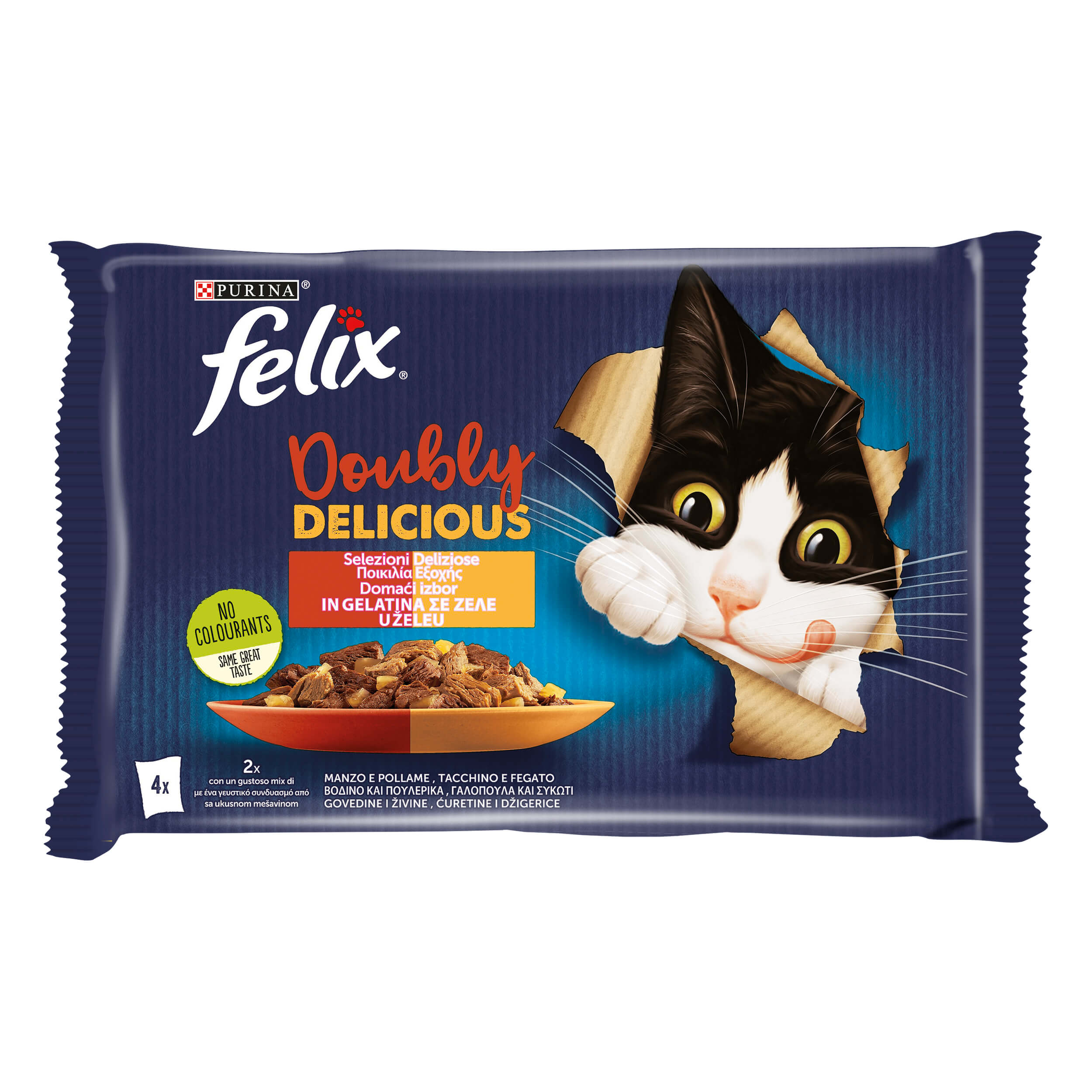 FELIX Doubly Delicious Selezioni Deliziose - (Manzo&Pollame/Tacchino&Fegato)