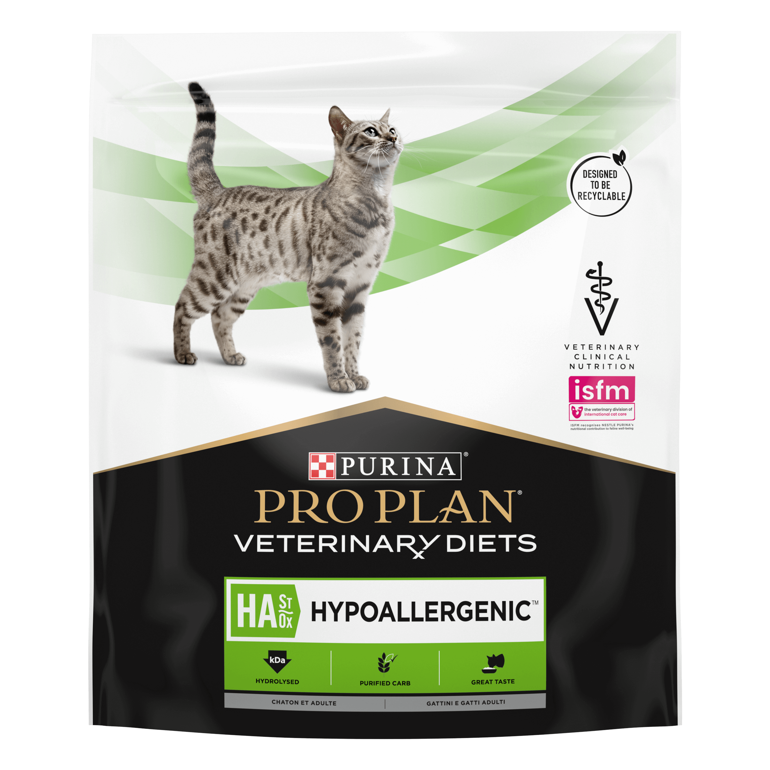 PURINA PRO PLAN VETERINARY DIETS secco gatto HA Hypoallergenic St/Ox