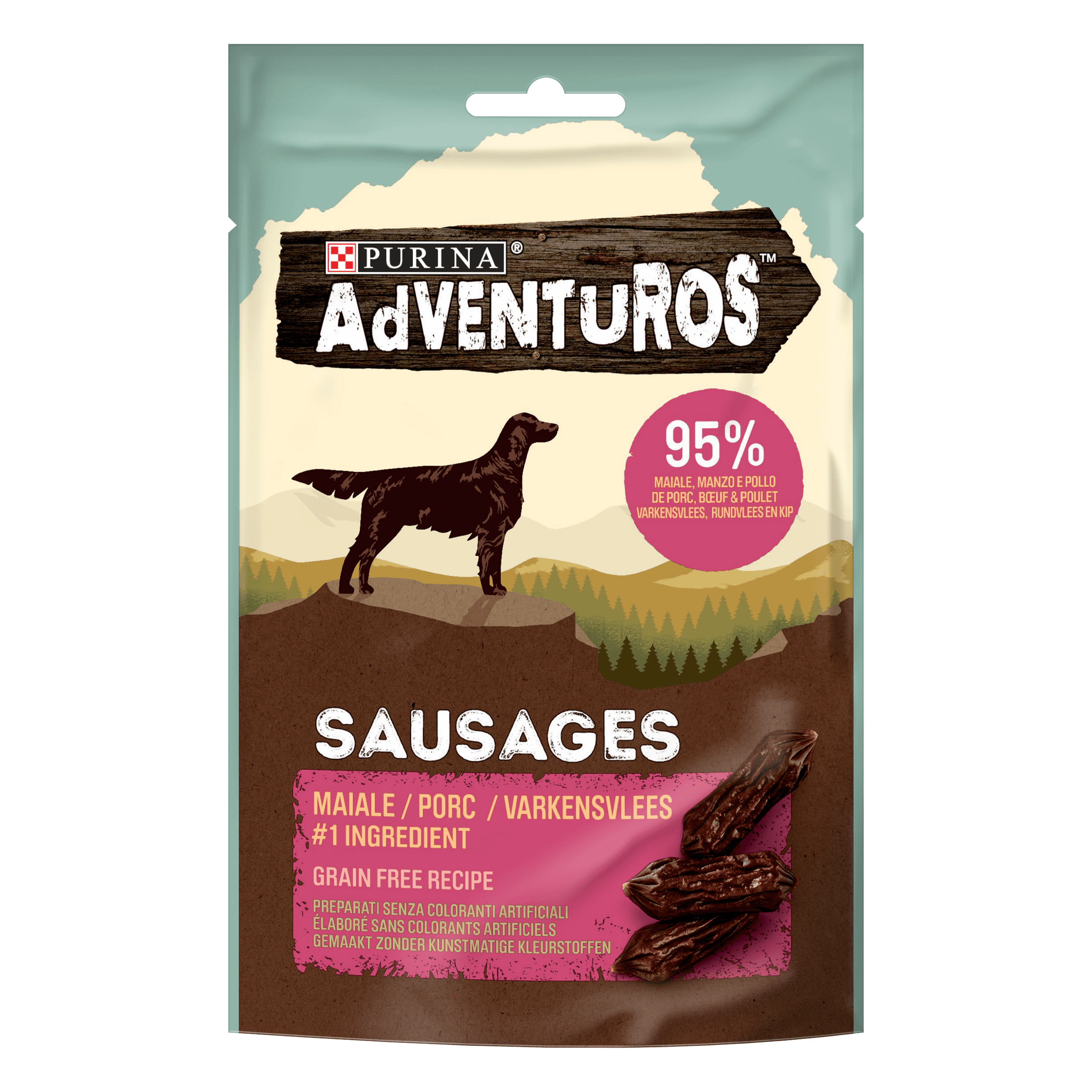 12509722_Adventuros High Meat 70g Sausages nº1 ingrediente Maiale 