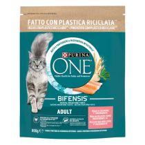 PURINA ONE BIFENSIS Crocchette Gatto Adult Ricco in Salmone e Cereali Integrali