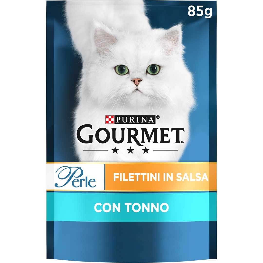 GOURMET Perle Gatto Filettini in Salsa con Tonno