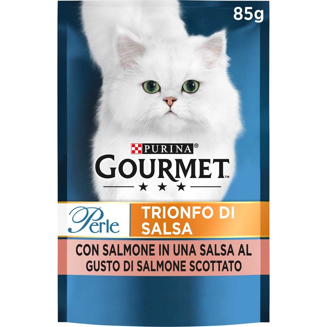 GOURMET Perle Trionfo di Salsa Gatto con Salmone