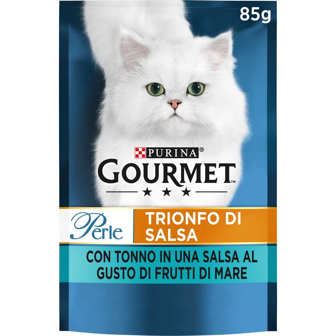 GOURMET Perle Trionfo di Salsa Gatto con Tonno