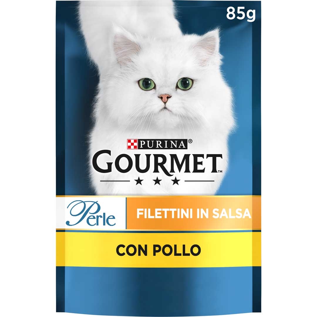 GOURMET Perle Gatto Filettini in Salsa con Pollo