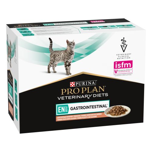PURINA PRO PLAN VETERINARY DIETS umido gatto PPVD FELINE EN Gastrointestinal St/Ox con salmone