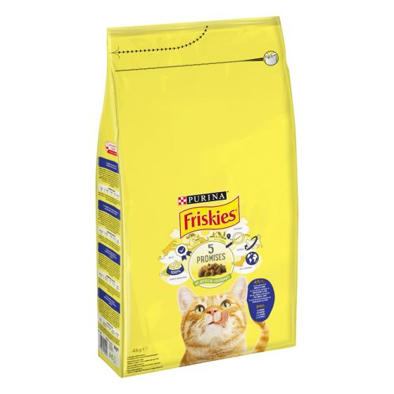 FRISKIES Gatto Crocchette Adult con Merluzzo e con Verdure