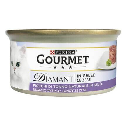 GOURMET Diamant Gatto Fiocchi di Tonno Naturale in Gelée