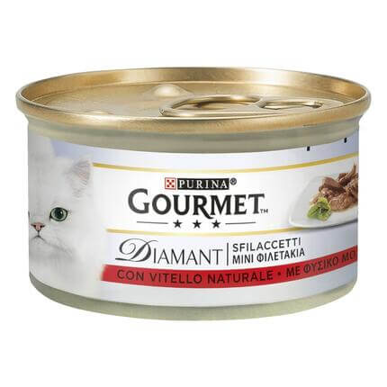 GOURMET Diamant Gatto Sfilaccetti con Vitello Naturale
