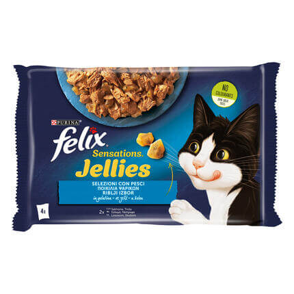 FELIX Sensations Jellies Selezioni con pesci - (Salmone/Trota)