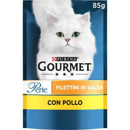 GOURMET Perle Gatto Filettini in Salsa con Pollo