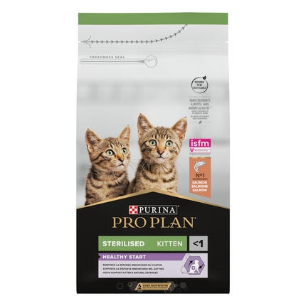 PRO PLAN STERILISED KITTEN 3-12 MESI HEALTHY START RICCO IN SALMONE 