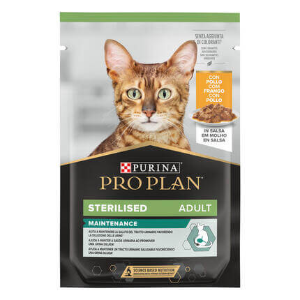 PRO PLAN NUTRI SAVOUR Sterilised Gatto Pezzetti con Pollo in Salsa