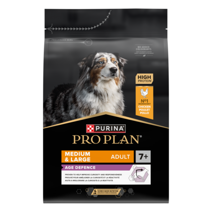 PURINA PRO PLAN MEDIUM & LARGE ADULT 7+ AGE DEFENCE RICCO IN POLLO