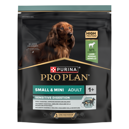 PURINA PRO PLAN SMALL & MINI ADULT SENSITIVE DIGESTION RICCO IN AGNELLO