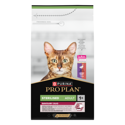 PRO PLAN Sterilised Adult 1+ Optisavour Ricco in Anatra con Fegato