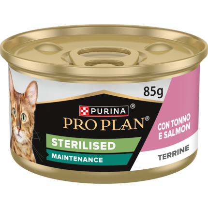 PRO PLAN Sterilised Patè con Tonno e Salmone