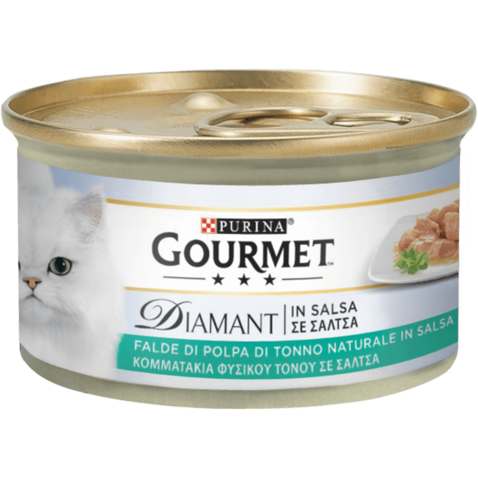 GOURMET Diamant Gatto Falde di Polpa di Tonno Naturale in Salsa