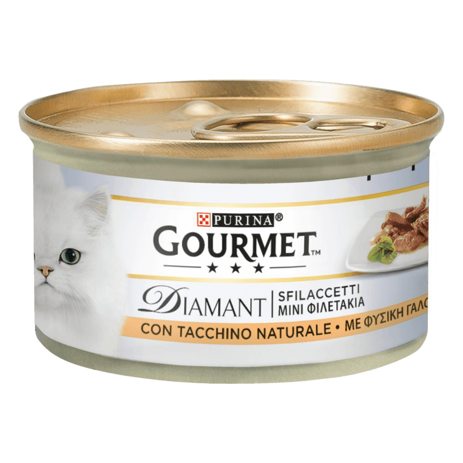 GOURMET Diamant Gatto Sfilaccetti con Tacchino Naturale