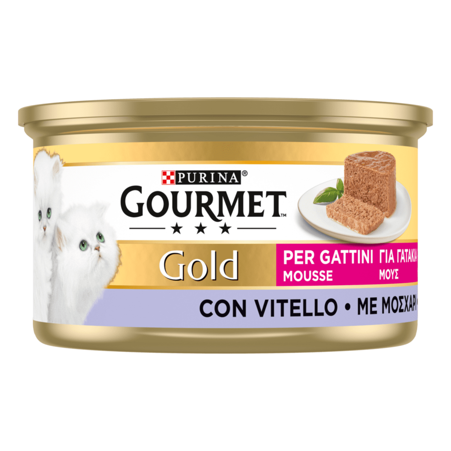 GOURMET Gold Gatto Mousse per Gattini con Vitello