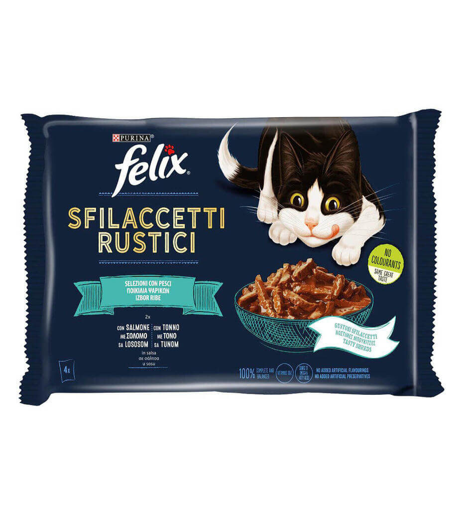 FELIX Sfilaccetti Rustici - Selezioni con pesci con Tonno, Salmone