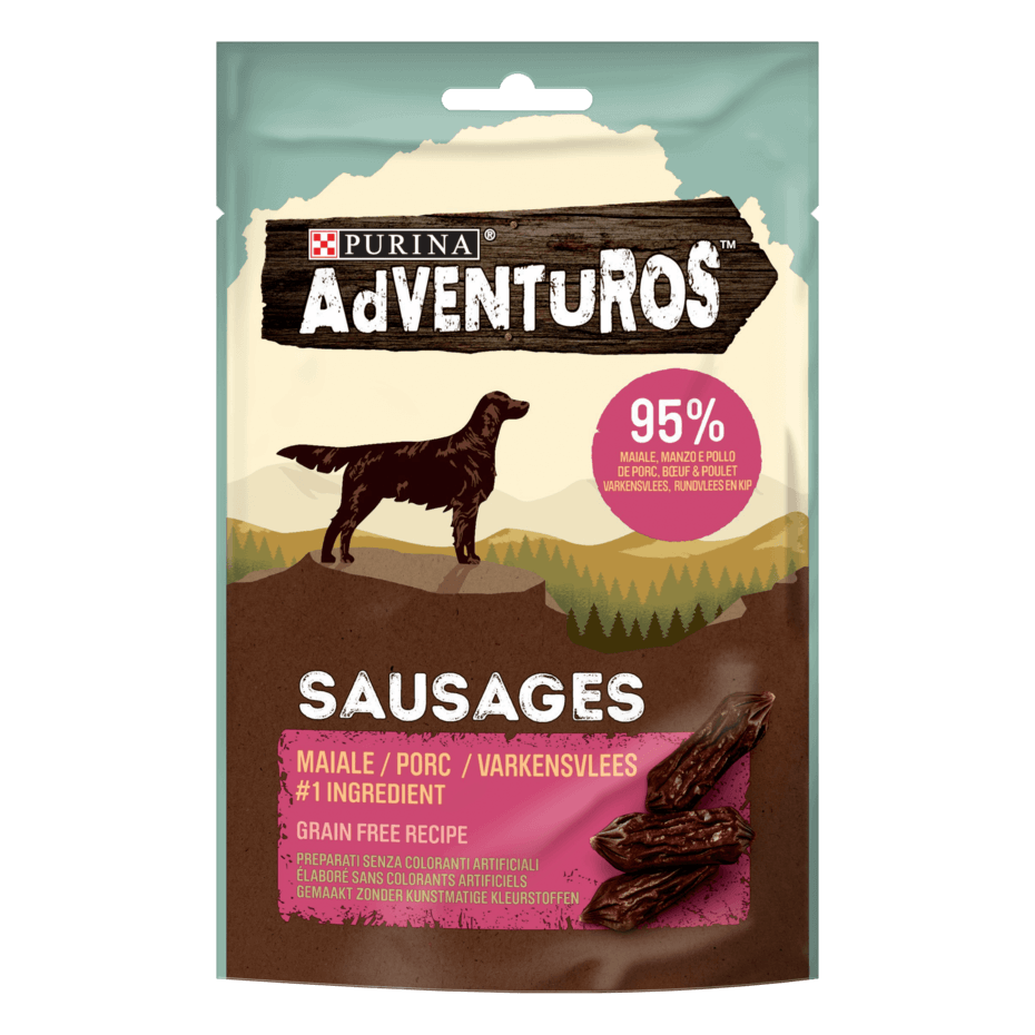 12509722_Adventuros High Meat 70g Sausages nº1 ingrediente Maiale 