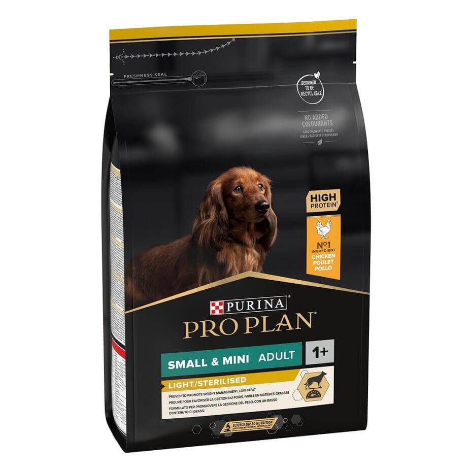 PURINA PRO PLAN SMALL & MINI ADULT LIGHT / STERILISED RICCO IN POLLO