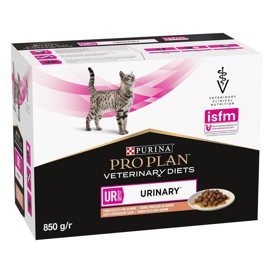PURINA PRO PLAN VETERINARY DIETS umido gatto UR Urinary St/Ox con salmone
