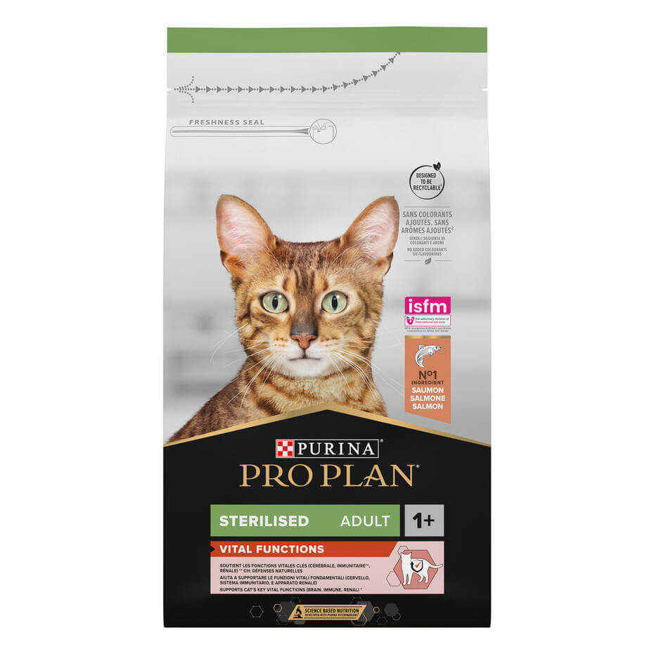 PRO PLAN STERILISED ADULT 1+ VITAL FUNCTIONS RICCO IN SALMONE