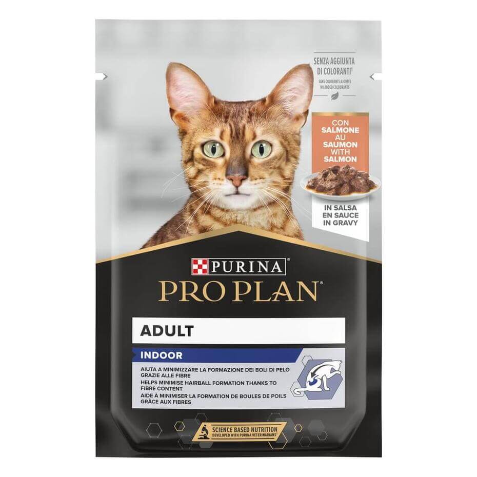 PURINA PRO PLAN NUTRI SAVOUR House Cat Gatto Pezzetti con Salmone in Salsa