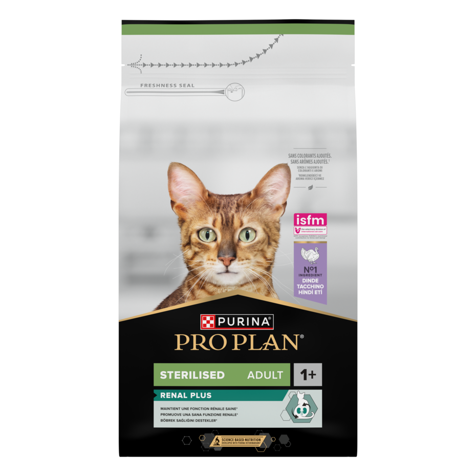 PRO PLAN STERILISED ADULT 1+ RENAL PLUS RICCO IN TACCHINO