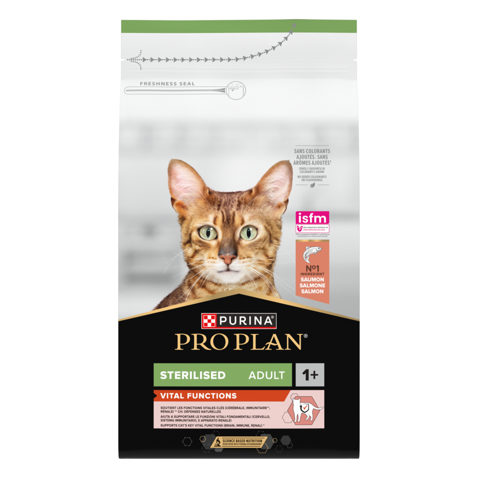 PRO PLAN STERILISED ADULT 1+ VITAL FUNCTIONS RICCO IN SALMONE