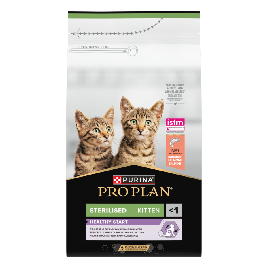 PRO PLAN STERILISED KITTEN 3-12 MESI HEALTHY START RICCO IN SALMONE