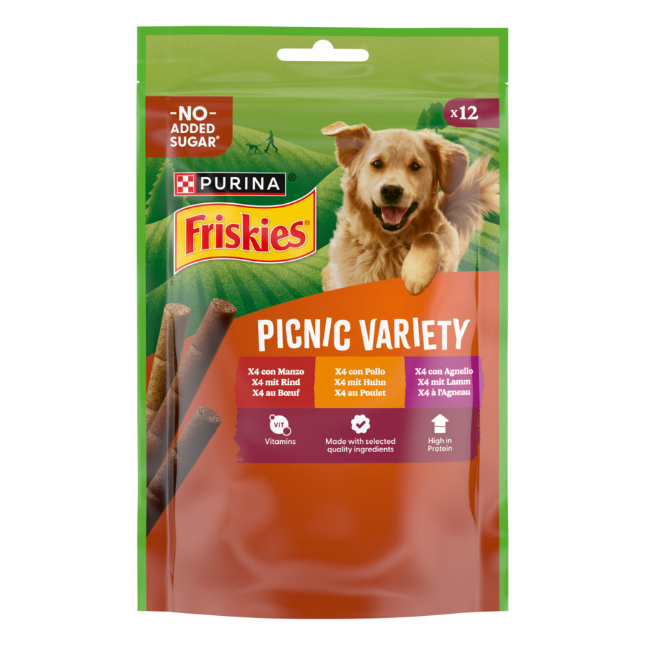Friskies PicNic 100g 12 Sticks Variety Manzo, Pollo, Agnello