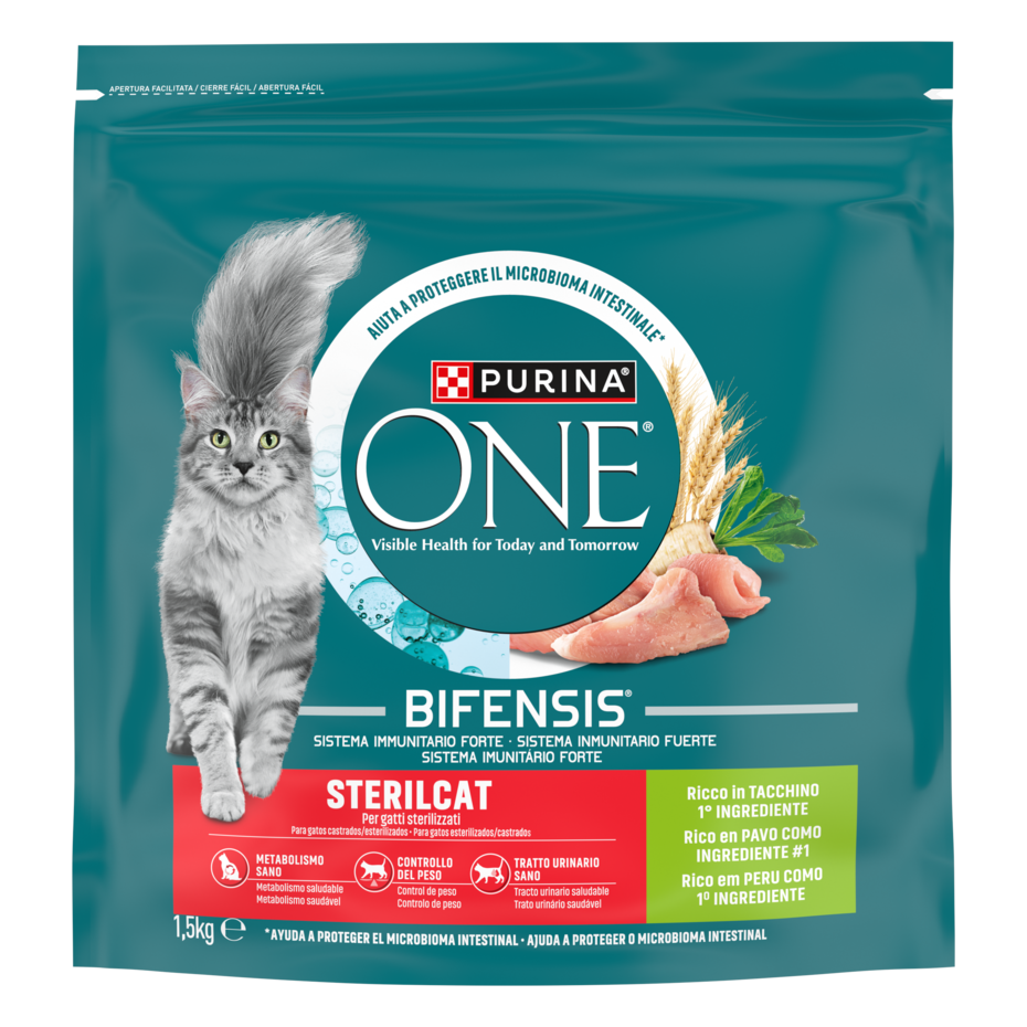 Purina ONE Bifensis Sterilcat 1,5kg Tacchino e Frumento