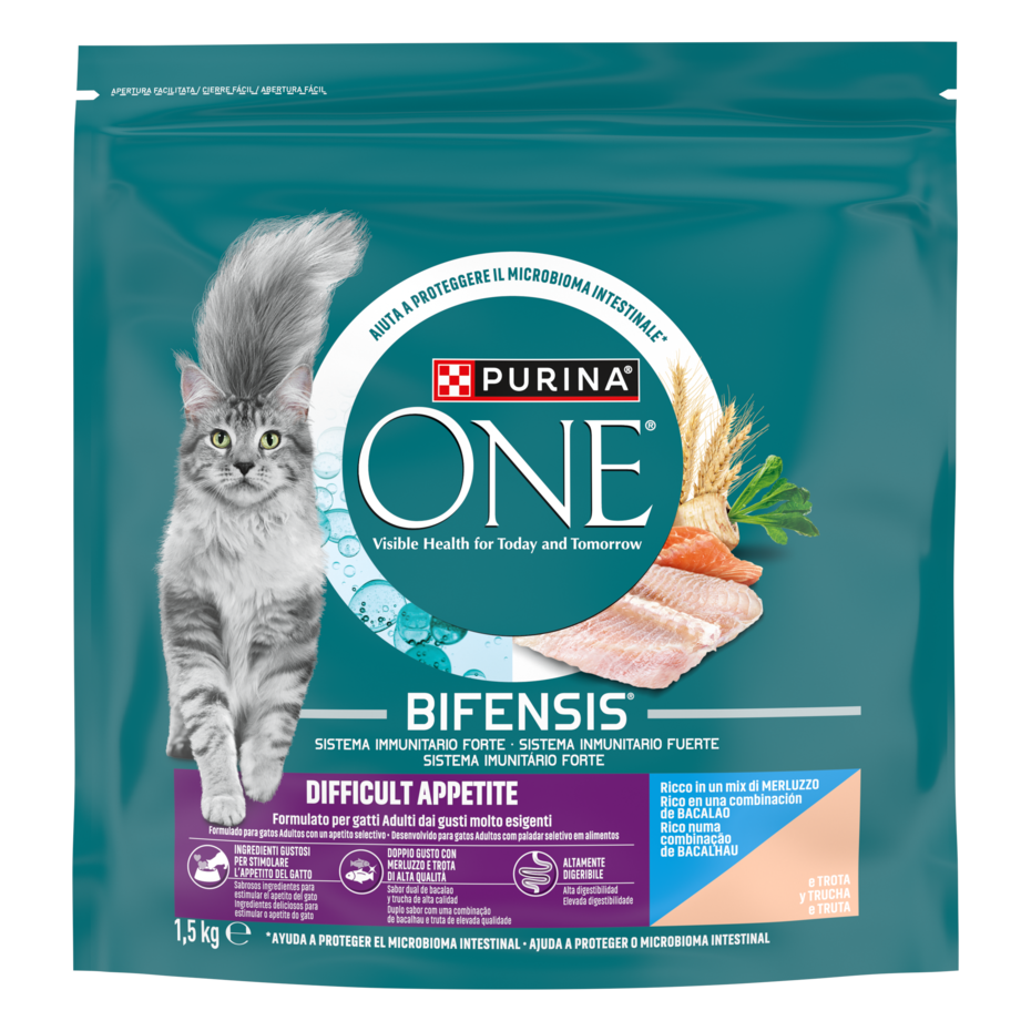 Purina ONE Bifensis Appetito Difficile 1,5kg Merluzzo e Trota
