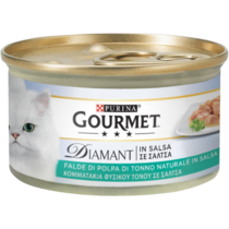 GOURMET Diamant Gatto Falde di Polpa di Tonno Naturale in Salsa