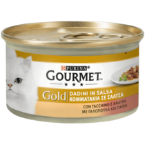 GOURMET Gold Gatto Dadini in Salsa con Tacchino e Anatra