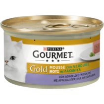 GOURMET Gold Gatto Mousse con Agnello e squisiti Fagiolini