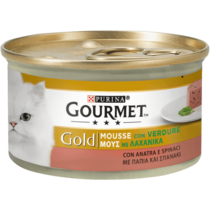 GOURMET Gold Gatto Mousse con Anatra e un Tocco di Spinaci